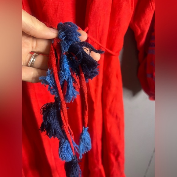 Ranna Gill Embroidered Off The Shoulder Dress in size XS. - Picture 8 of 10